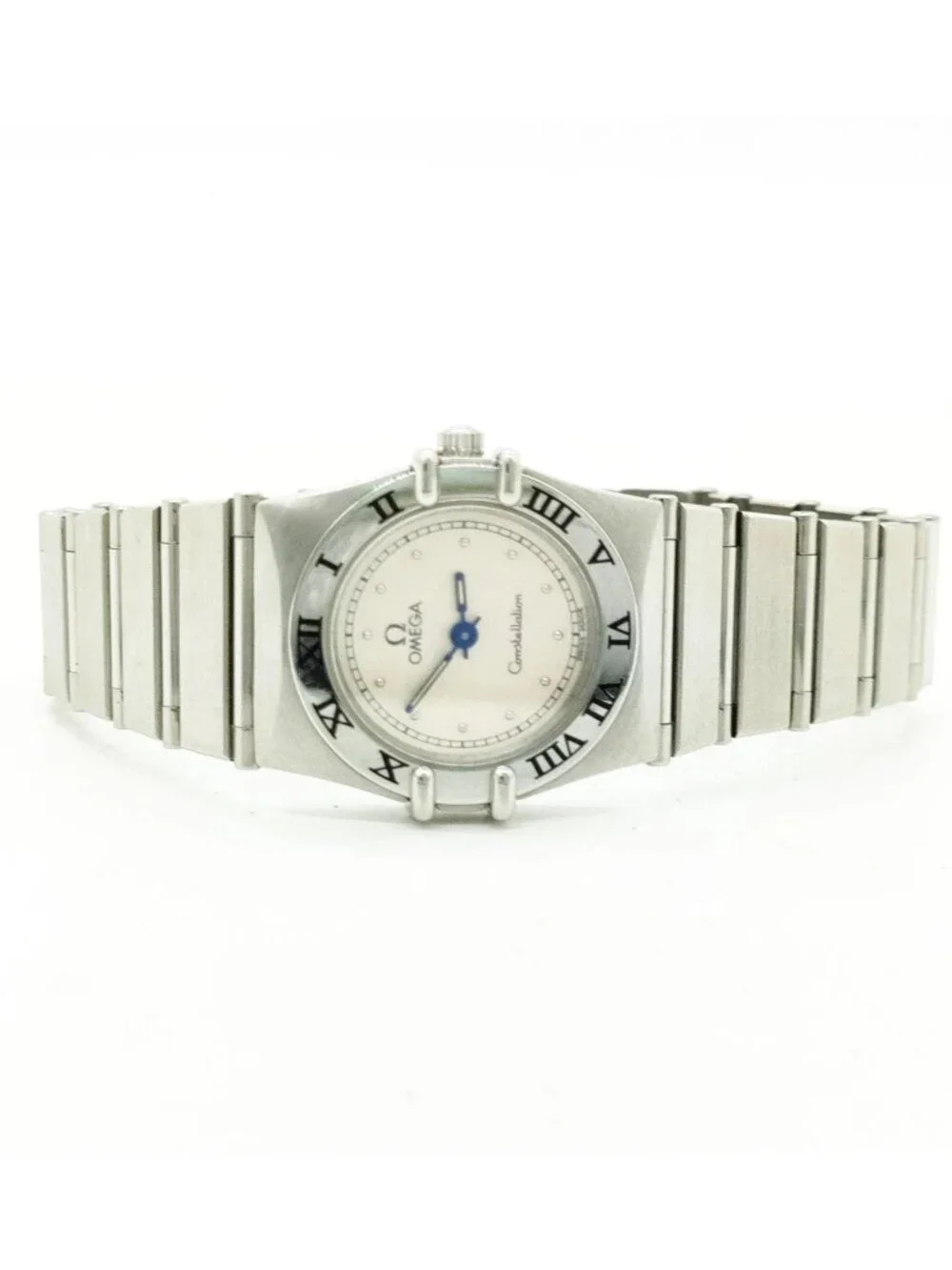 Authentic Vintage Omega Constellation Manhattan Stainless Steel Quartz Watch